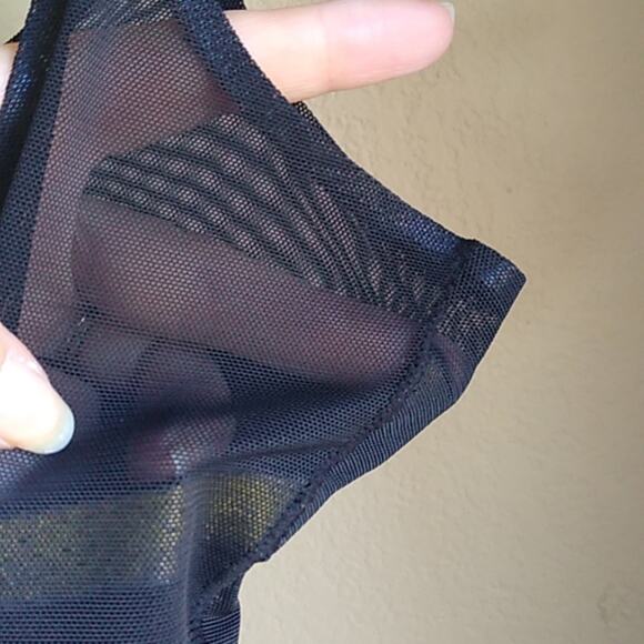 F.I.T Mesh Fitted Shape wear Body Suit Black - Picture 7 of 10